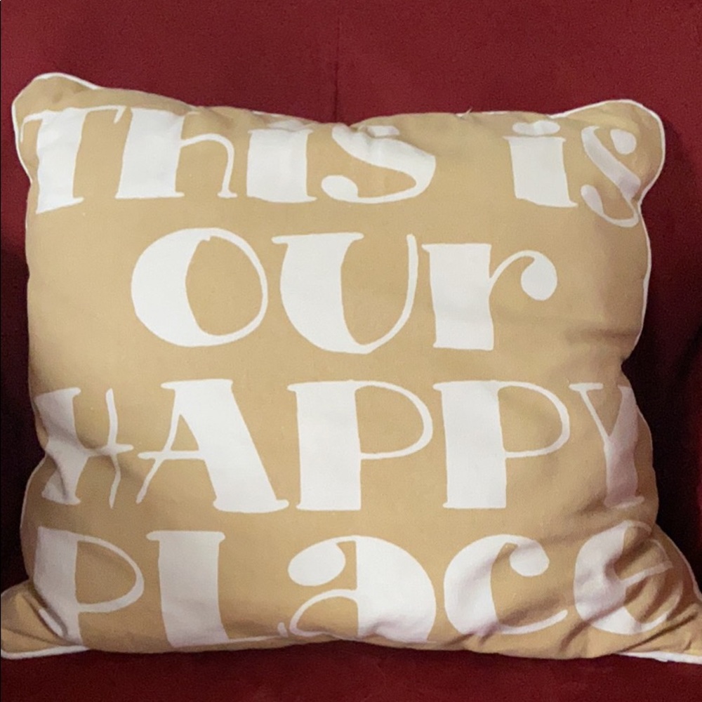 This is our Happy Place Pillow
